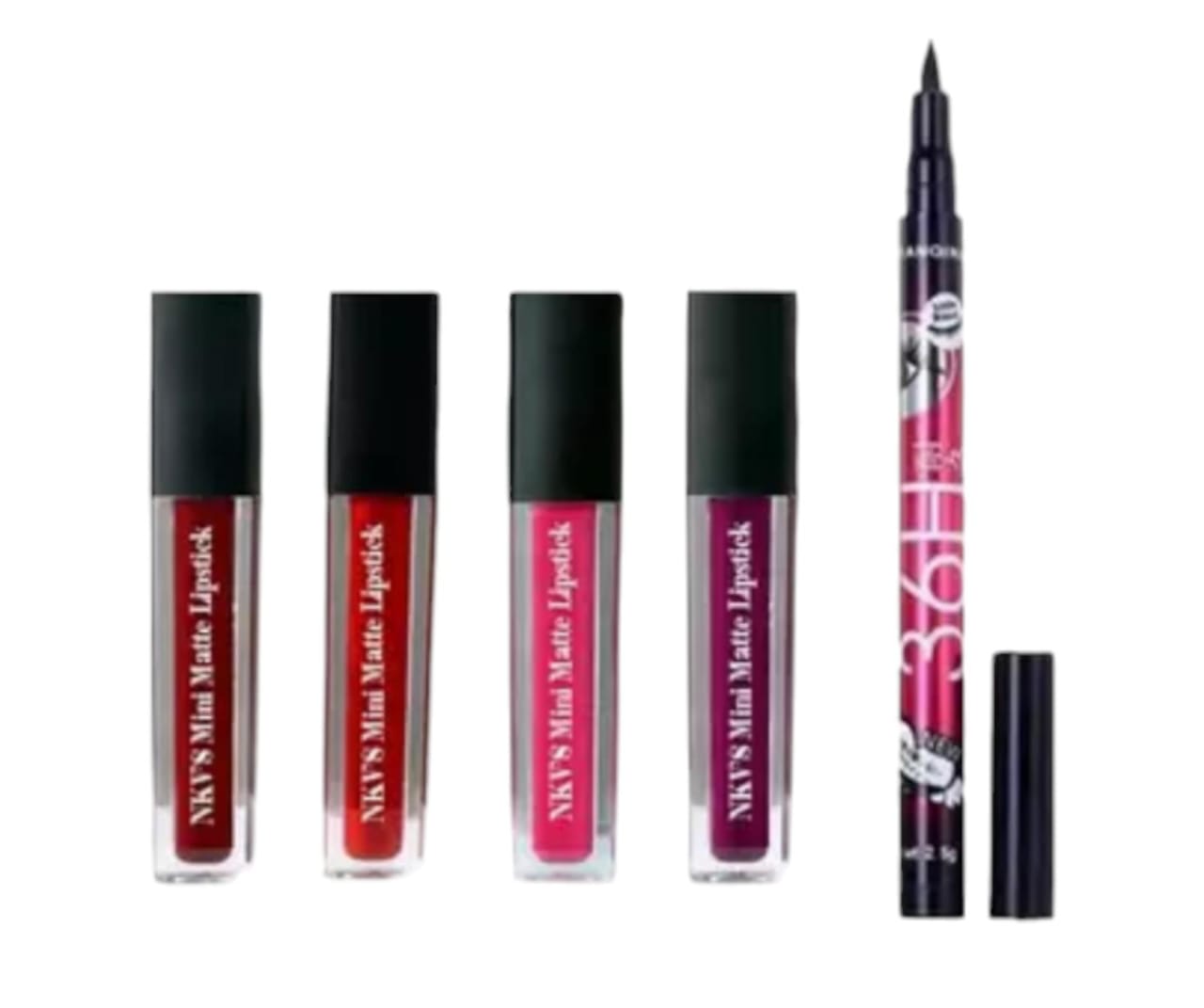 Liquid Matte Minis Lipstick Set of Four With Eyeliner 